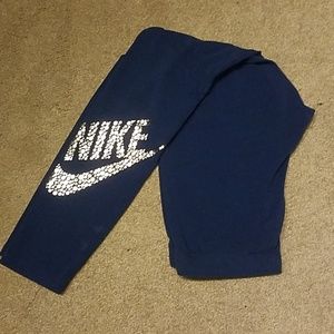 Blue Nike Leggings